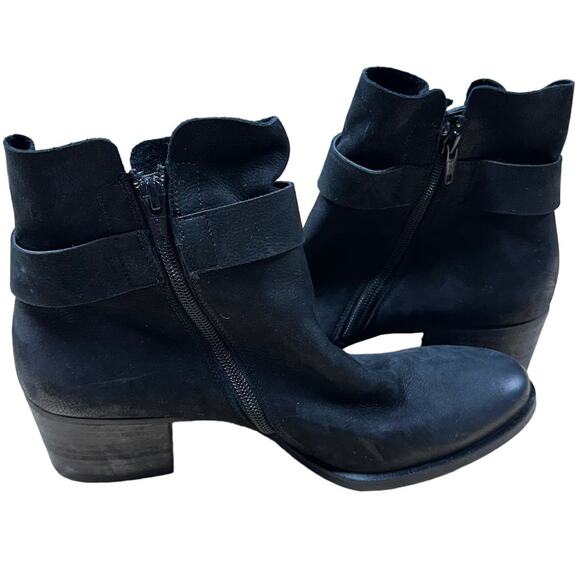 Paul Green NWOB Dallas Nubuck Suede Black Leather Ankle Bootie Size 5.5 (US 8) - Picture 7 of 10